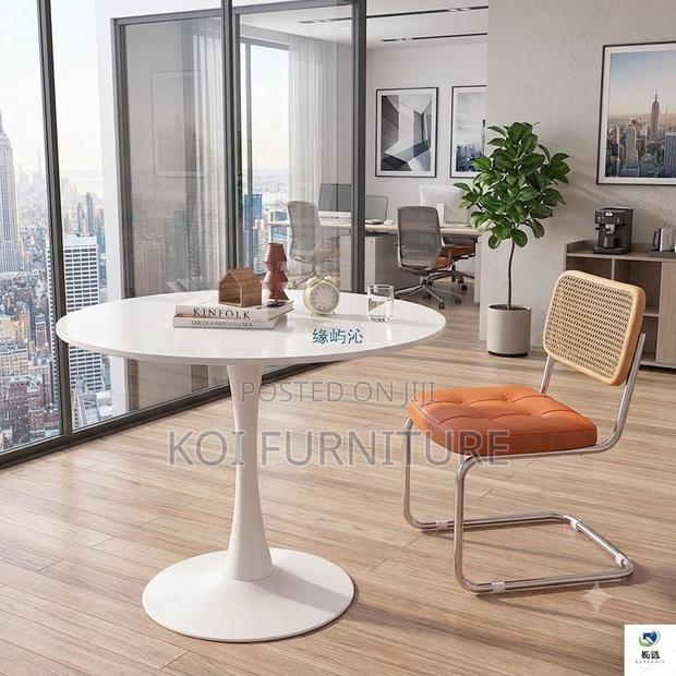 Coffee Table; Round Edge Marble Coffee Table - thumbnail 4