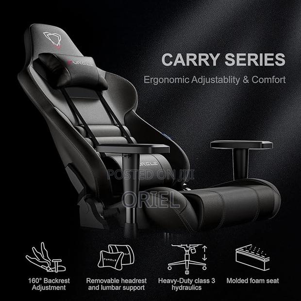 Executive Office Gaming Chair Grey Gaming Chair - thumbnail 4