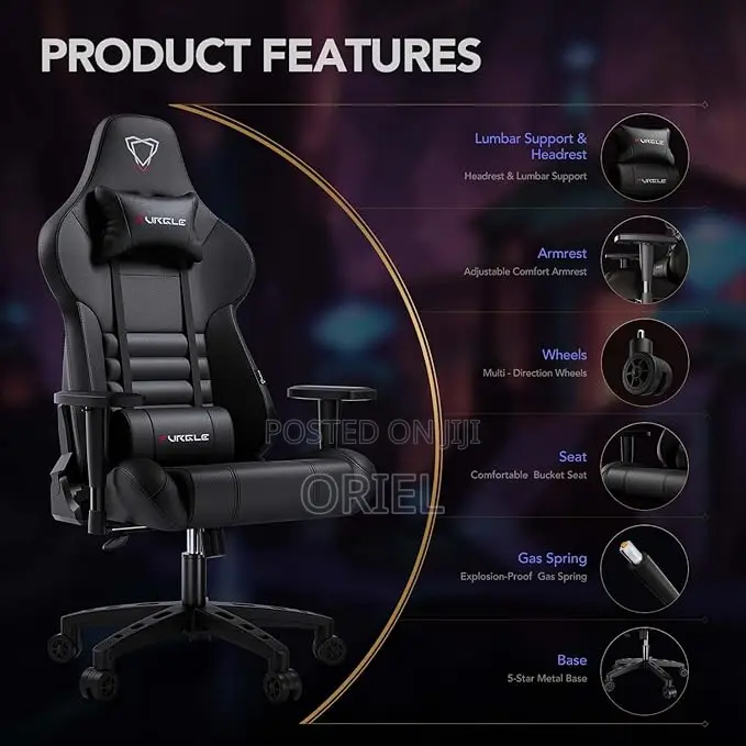 Executive Office Gaming Chair Grey Gaming Chair