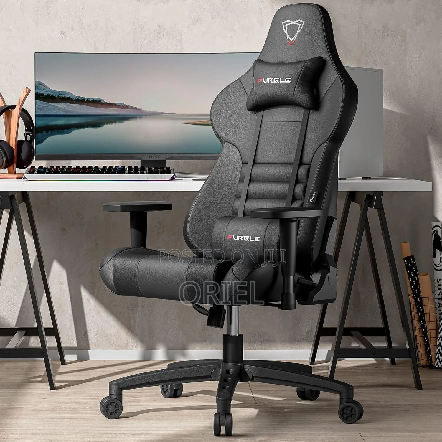 Executive Office Gaming Chair Grey Gaming Chair