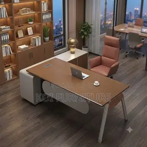 Office Desk; 1.8 Meters Executive L Shaped Commanding Desk