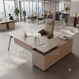 Office Desk; 1.8 Meters Executive L Shaped Commanding Desk