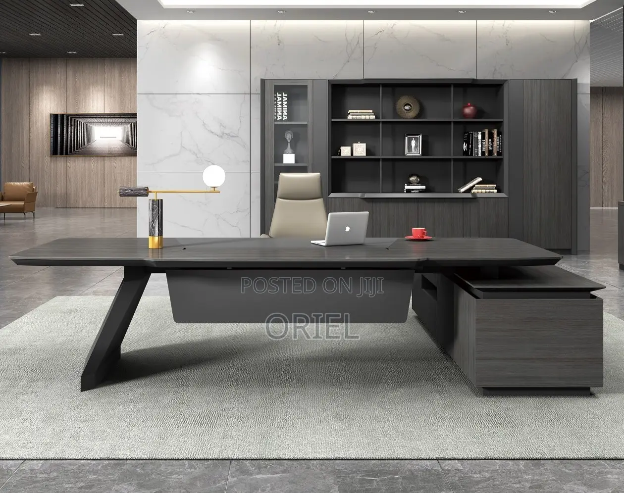 Office Desk : Executive 1800mm L-Shaped Office Desk
