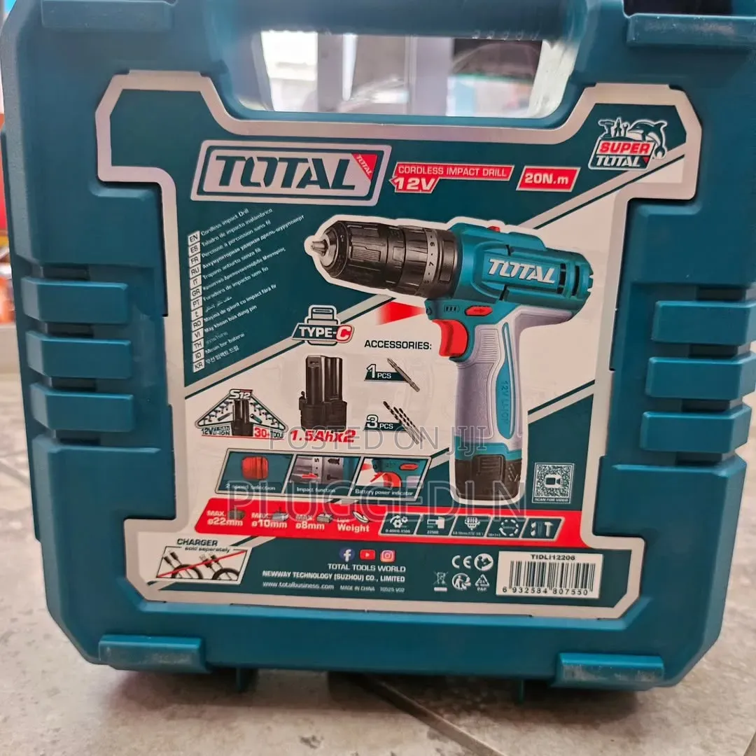 Total Cordless Impact Drill - Tidli12206