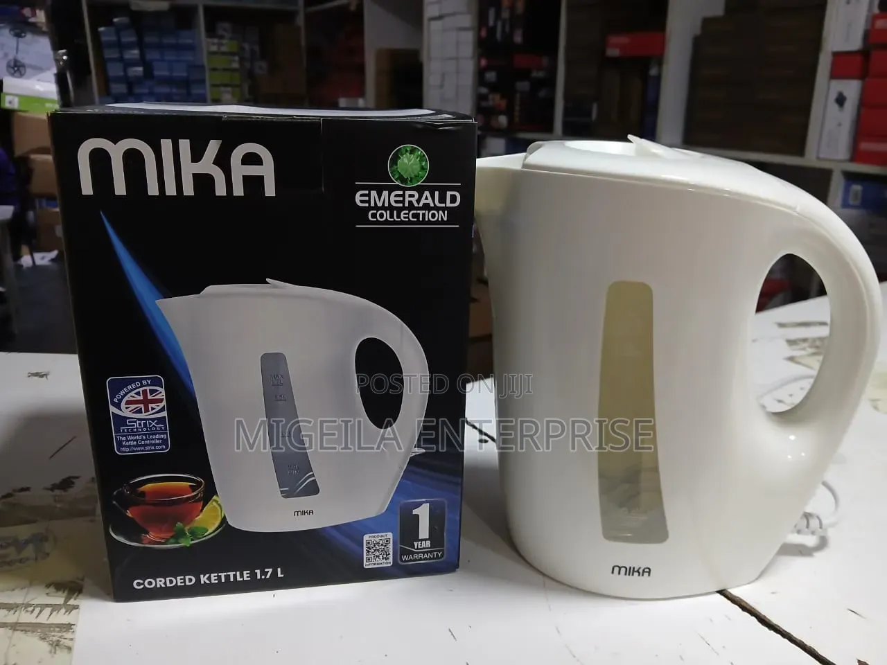 Electric Kettle Mika Corded 1.7l