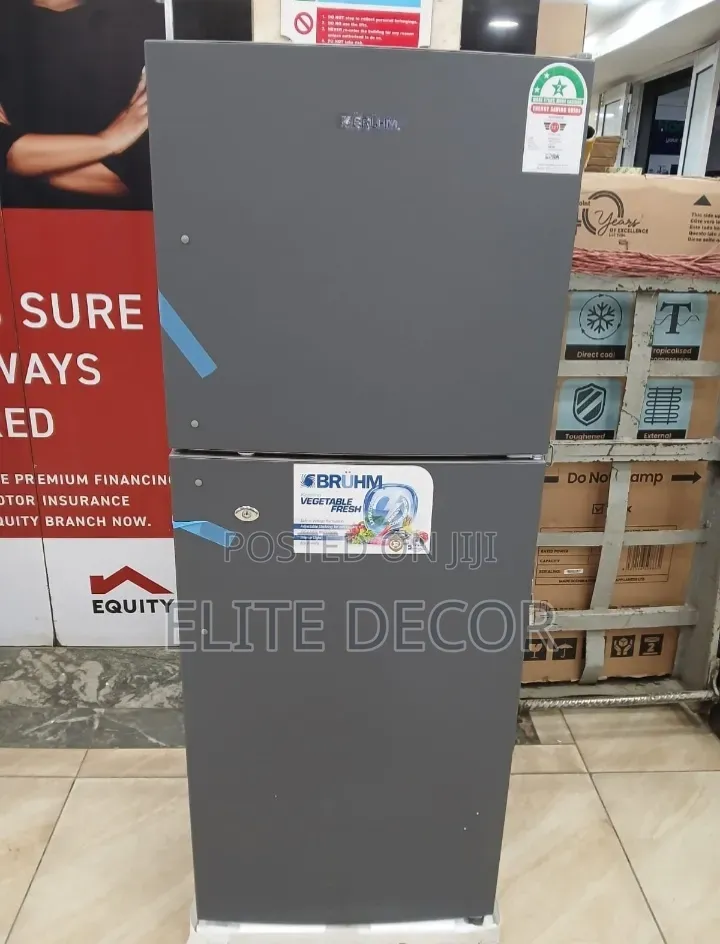 Bruhm 198l No Frost Double Door Refrigerator – BRD-205teni Non Frost