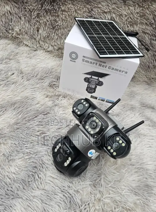 Triple Lens Wifi Solar CCTV Camera Outdoor PTZ Camera With Night Vison