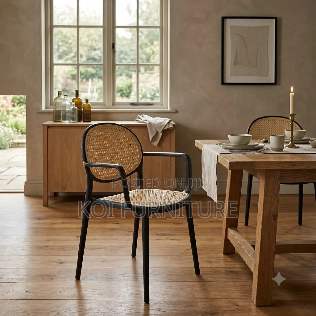 Home Chairs; Rattan Plastic Outdoor Dining Chairs