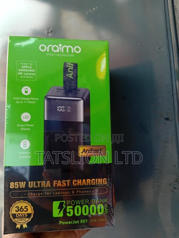 Oraimo Power Bank 50000mah ,85w