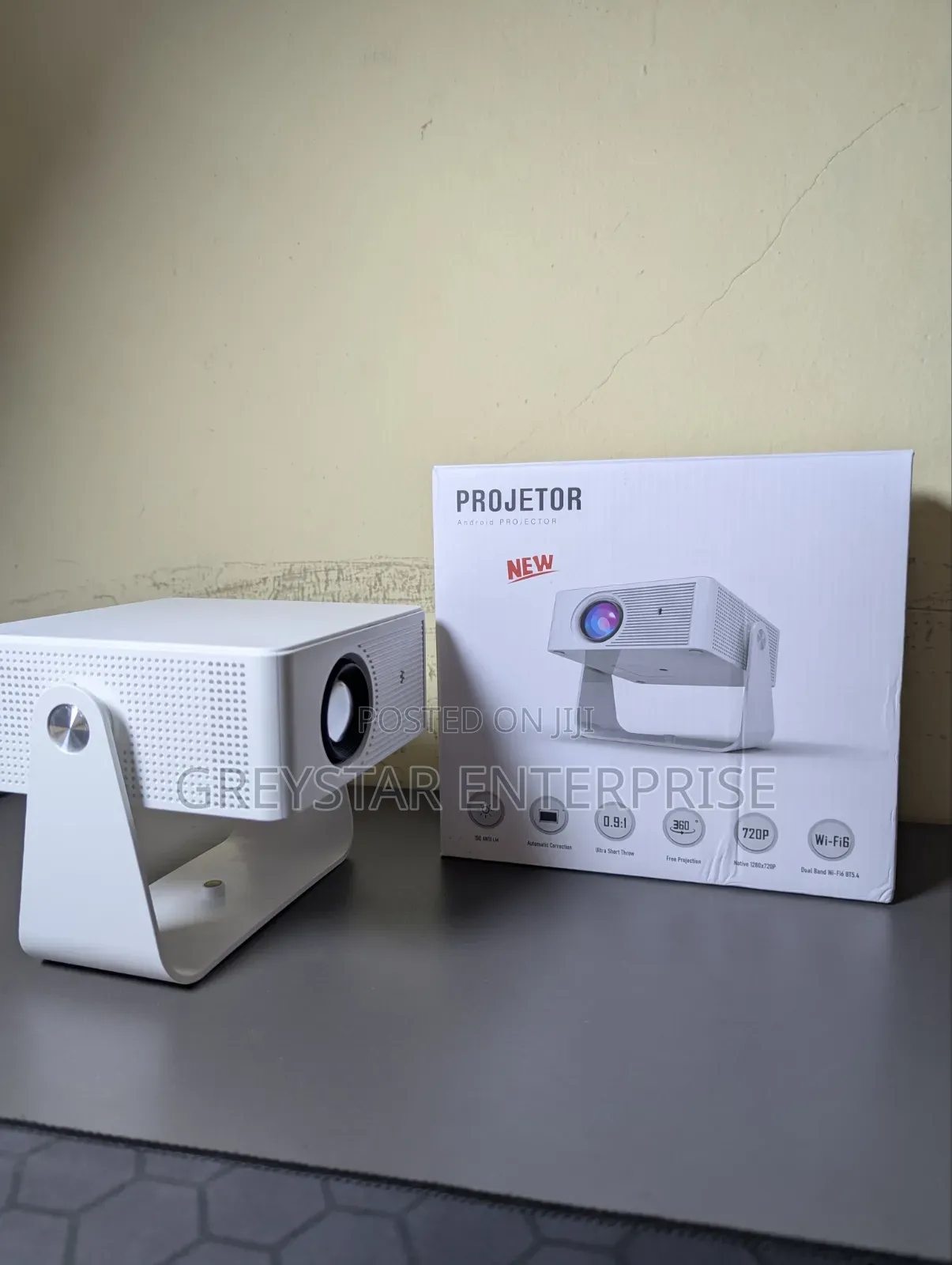 Led Portable Smart Android Projector Wifi Projector 1080p Ulta Hd