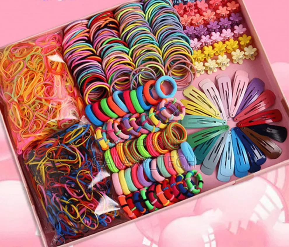 Girls Colorful Hair Bands Set Nylon Elastic Rubber (780pcs)