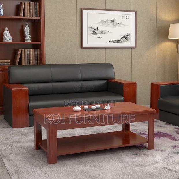 Coffee Table; Executive Mahogany Office Reception Office Coffee Table - thumbnail 2