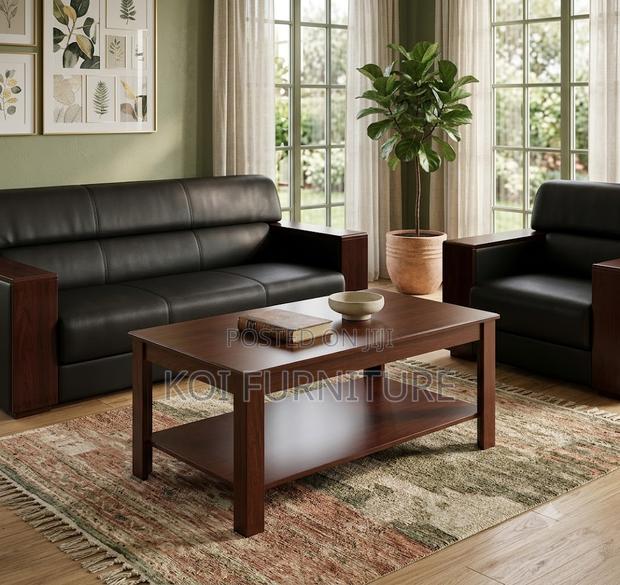 Coffee Table; Executive Mahogany Office Reception Office Coffee Table - thumbnail 3