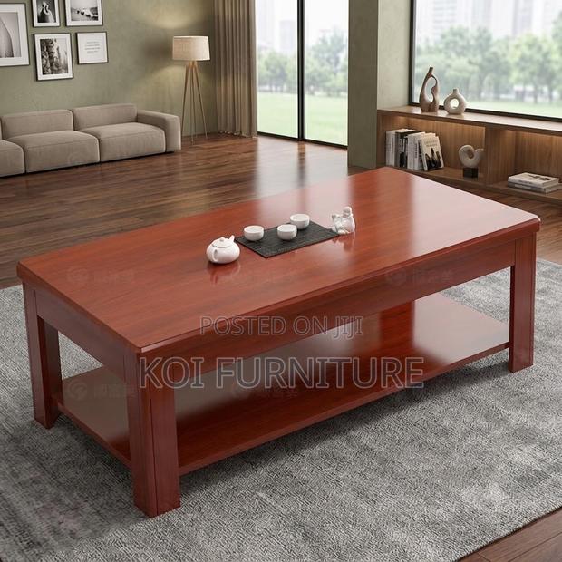 Coffee Table; Executive Mahogany Office Reception Office Coffee Table - thumbnail 5