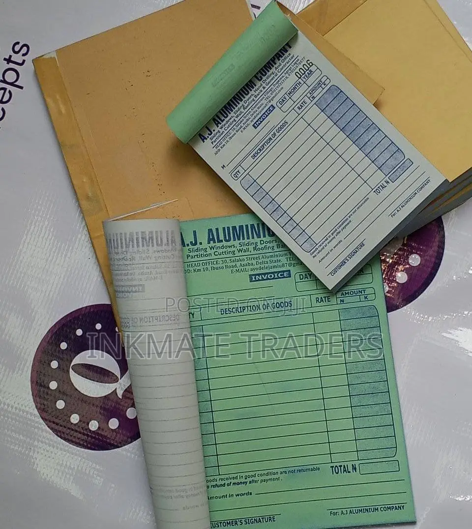 Durable Receipt Books