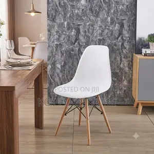 Dining Chairs; New Modern Eames Chair With Wooden Sturdy Legs