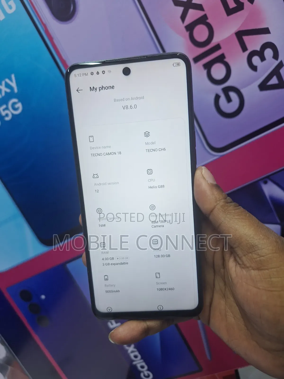 Tecno Camon 18 128 GB Blue