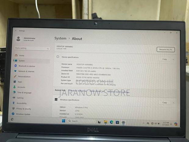 Laptop Dell Latitude 7490 8GB Intel Core i5 SSD 256GB - thumbnail 3
