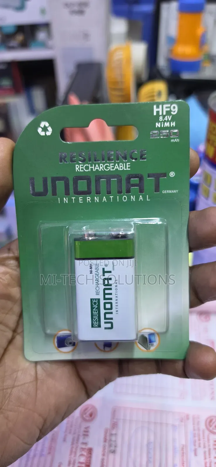 Unomat 9volts Rechargeable Battery