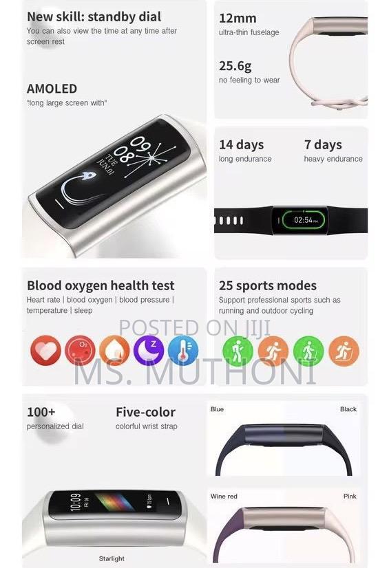 Fitness Tracker Ft 25 Sports Modes - thumbnail 2