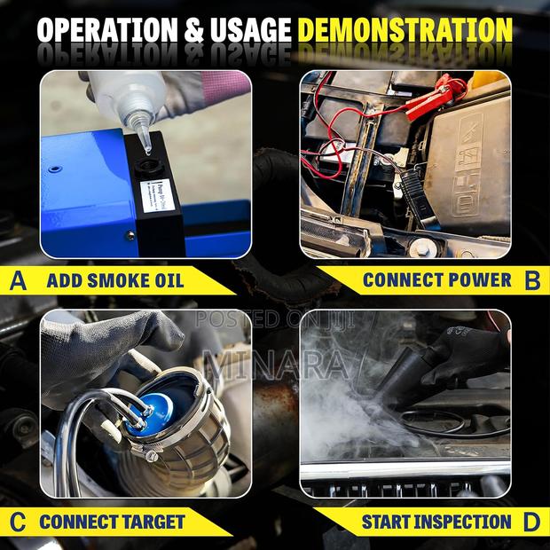 Automotive Smoke Leak Detector Kit, Evap System Leak Tester, 12v - thumbnail 4