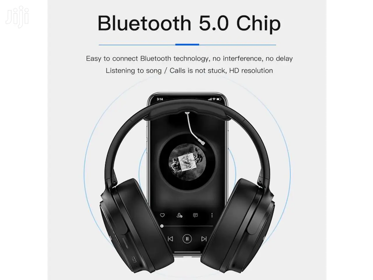 Awei A780bl BT 5•0 Wireless/Wired Stereo Headphones(Black).