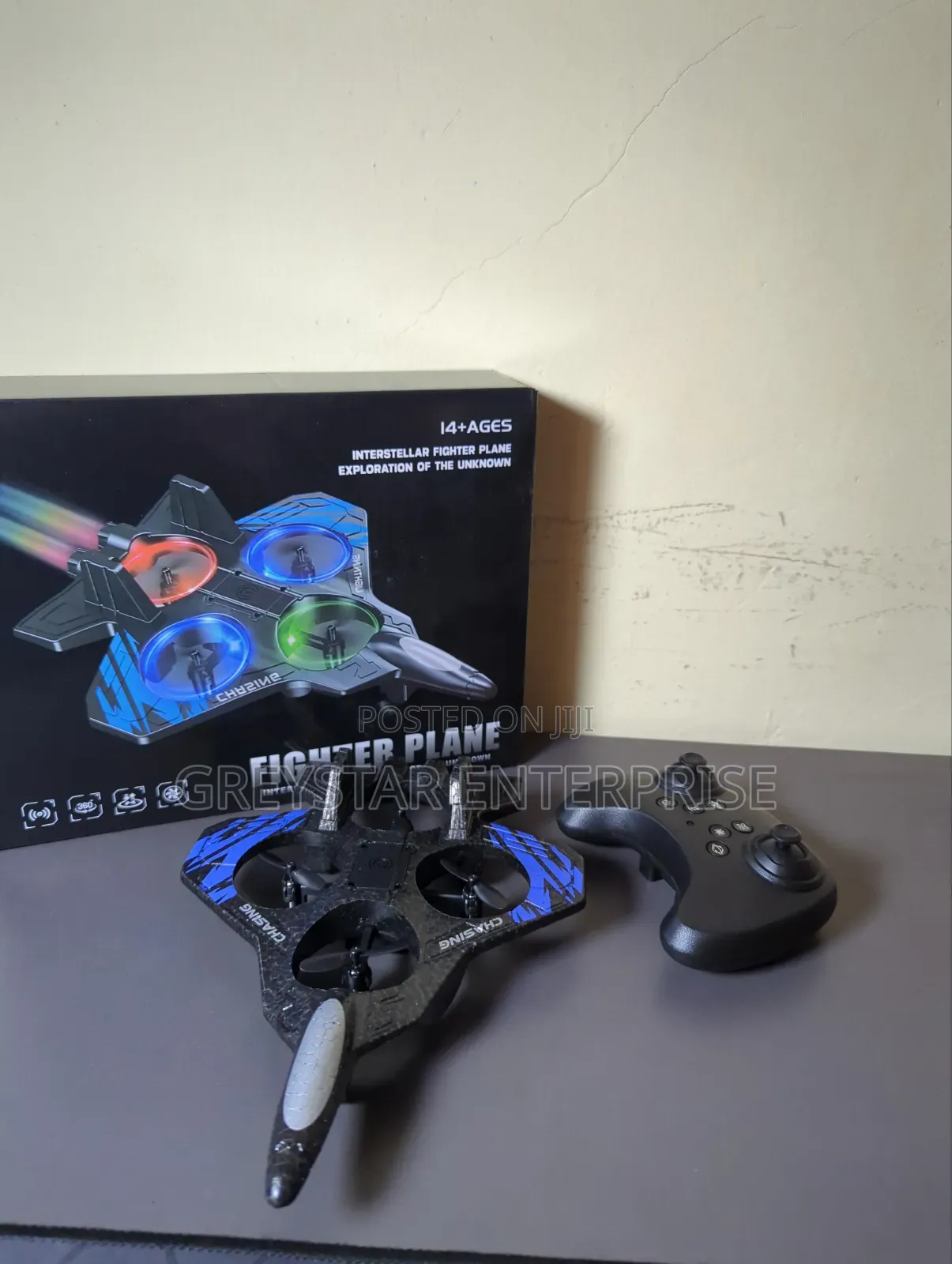 Kid's Quadcopter Remote Control Fighter Jet Plane Toy Gifts