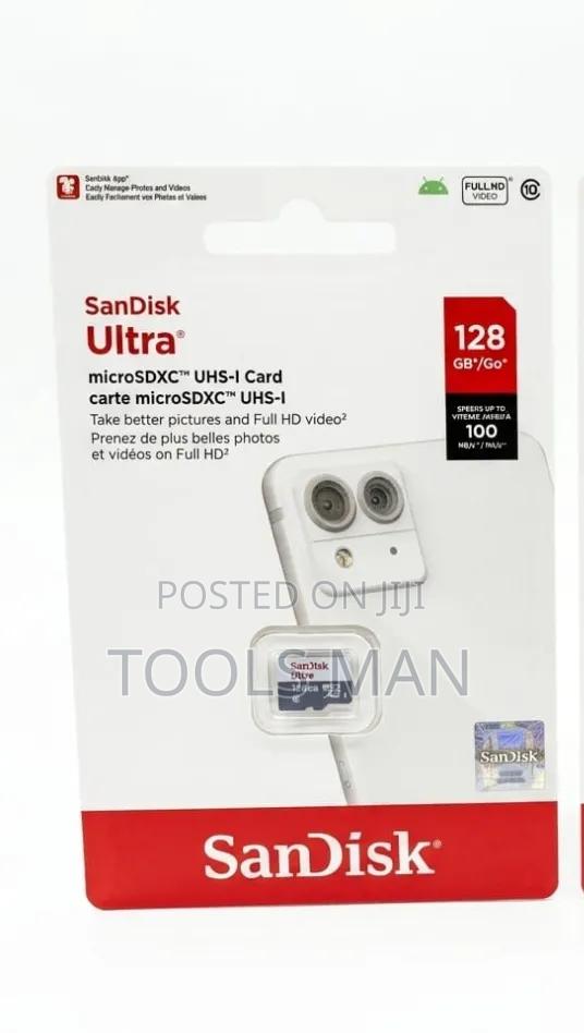 Sandisk Ultra 128gb Microsdxc Memory Card - 100mb/S Fast Speed. - thumbnail 2