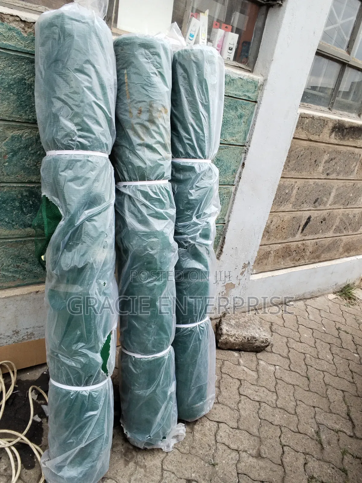 Dark Green Construction Net