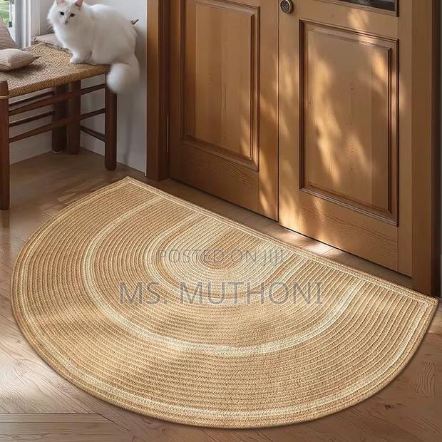 Size 50×80cm Natural Jute Door Mat • Handwoven Natural Jute