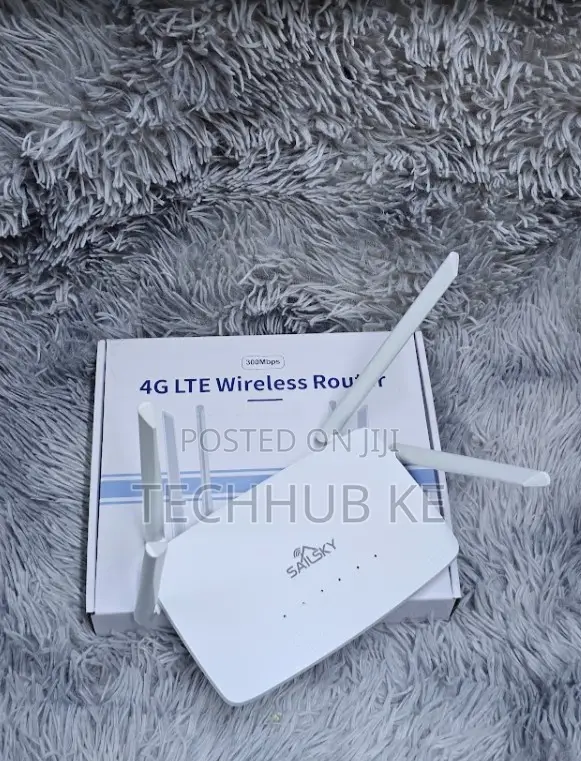Sailsky 4g Lte Cpe 300 MBPS Universal Wifi All Simcard Router White