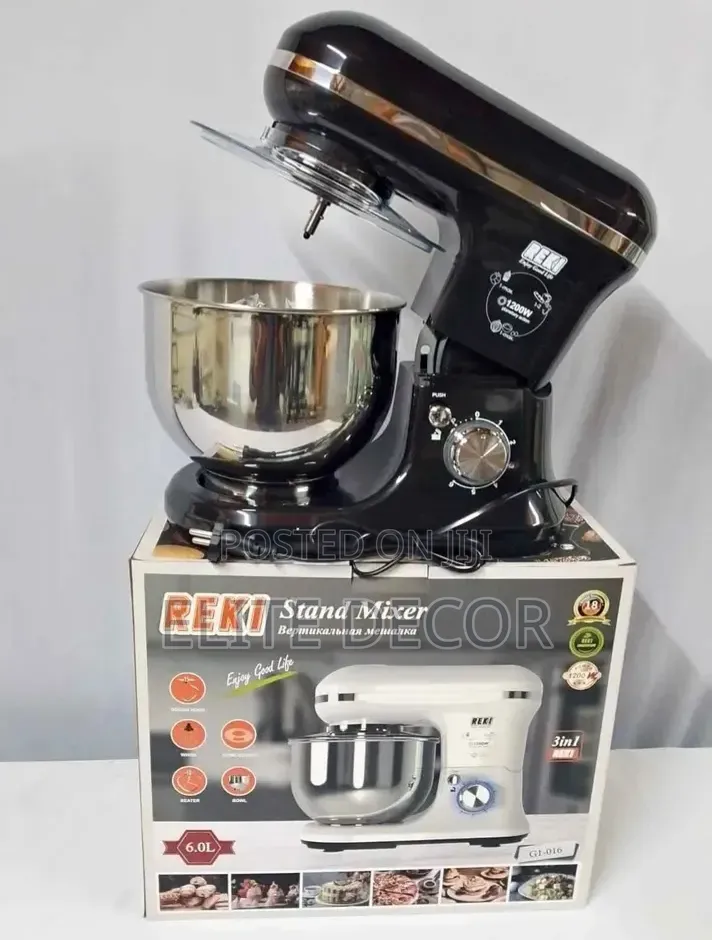 6 Litres Reki Stand Mixer Stainless Steel Bowl