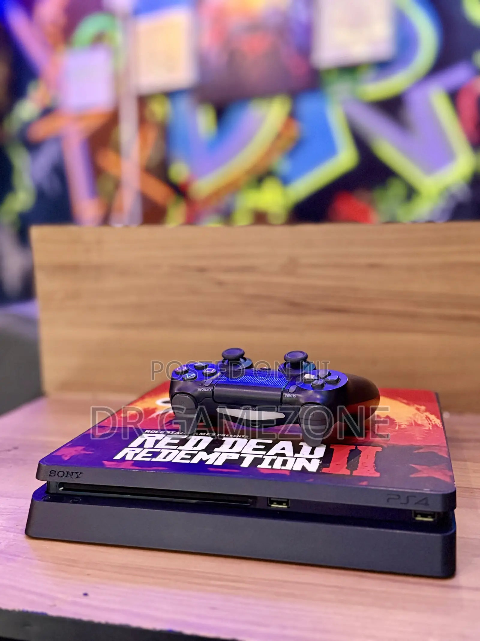 Slightly Used Ps4 Slim Chipped Version 9.00 ( 9 Games Installed )