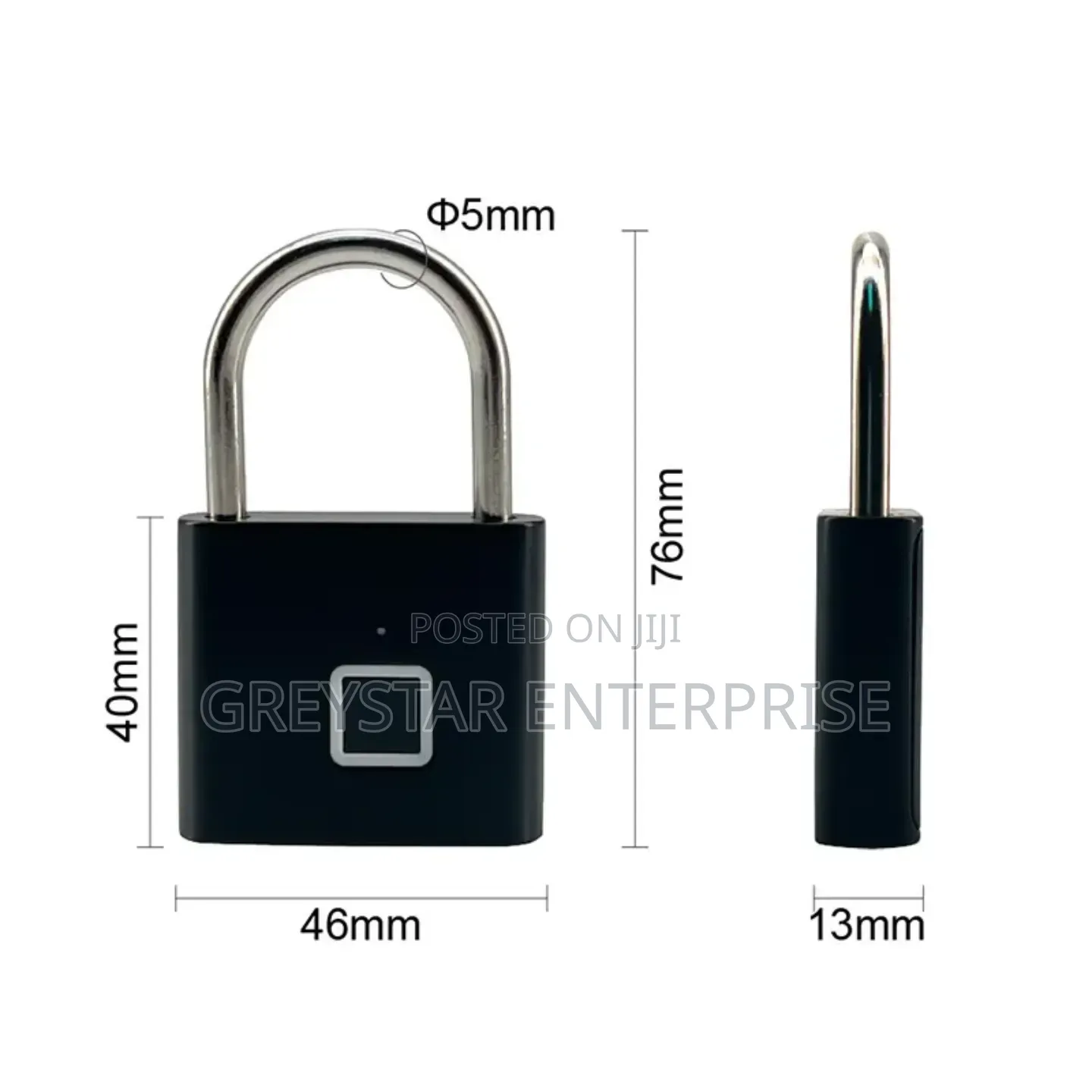 Smart Fingerprint Padlock Usb Charging Cabinet Lock Keyless Entry
