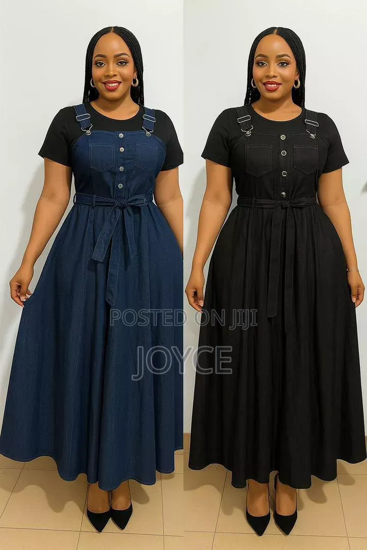 Denim Dress Dungaree Set