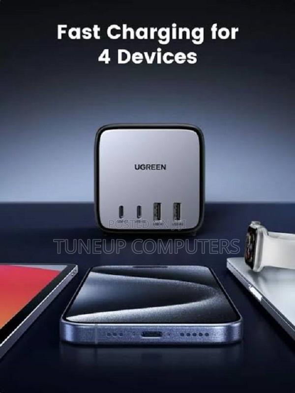 Ugreen Diginest Cube Power Strip (3 Ac Outlets + 65w 2a2c) Uk Black