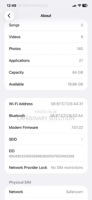 Apple iPhone 11 64 GB Blue