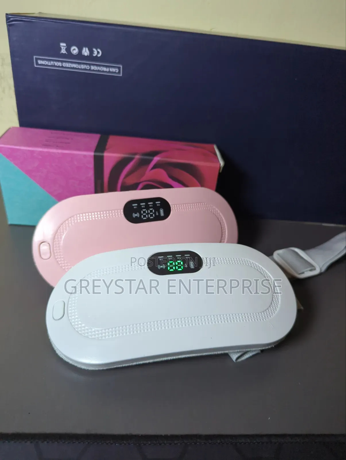 Menstrual Heating Pads Cramps Pain Relief Waist Wrap Belt Rechargeable