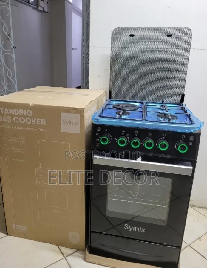 Syinix 50by 50 Standing Cooker With Electric Oven
Now Available