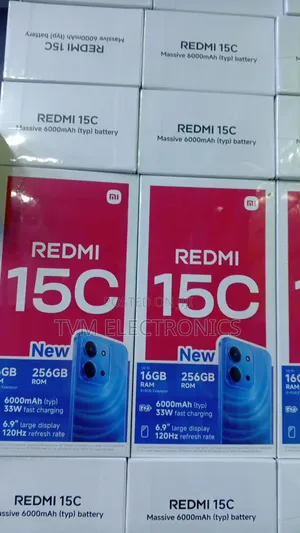 New Xiaomi Redmi 15C 4G 256 GB Black