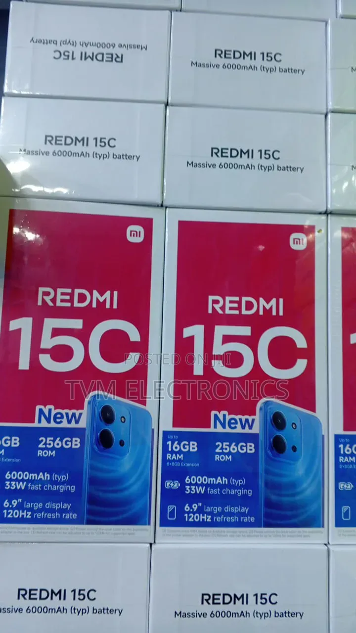 New Xiaomi Redmi 15C 4G 256 GB Black