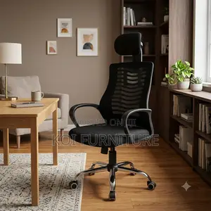 Office Chairs; Swivel Fabric Headrest Office Desk Chairs