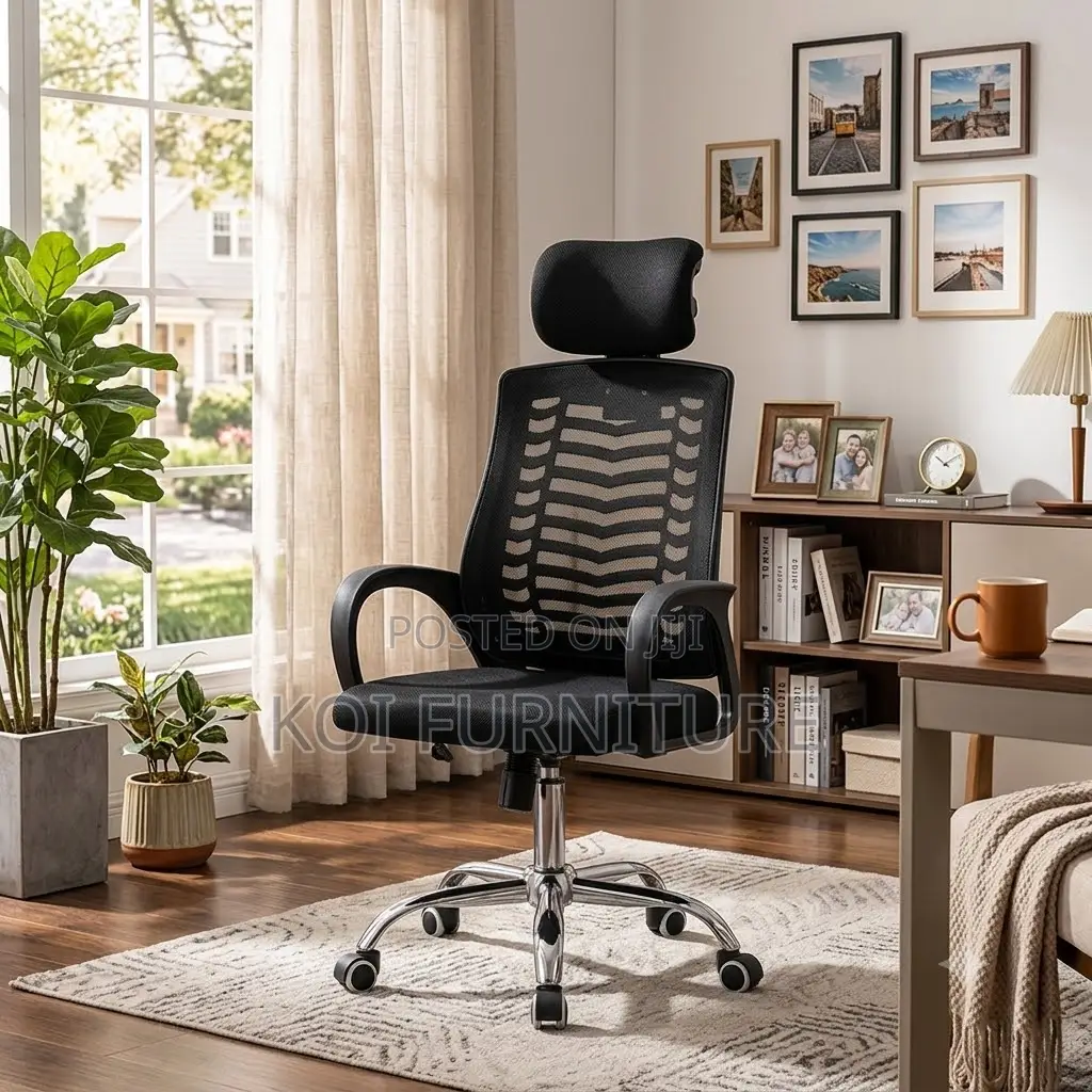 Office Chairs; Swivel Fabric Headrest Office Desk Chairs