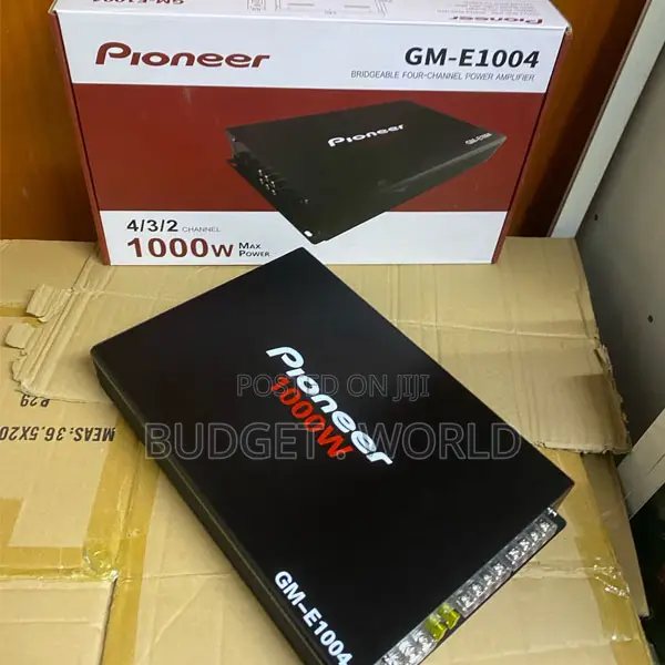 Pioneer Ge-1004 Full-Range 4-Channel Amplifier for Car Speakers