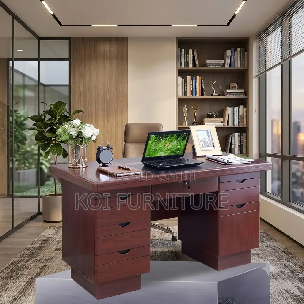 Office Desk; 1.2 Meters Supremacy Executive Mahogany Home Office Desks