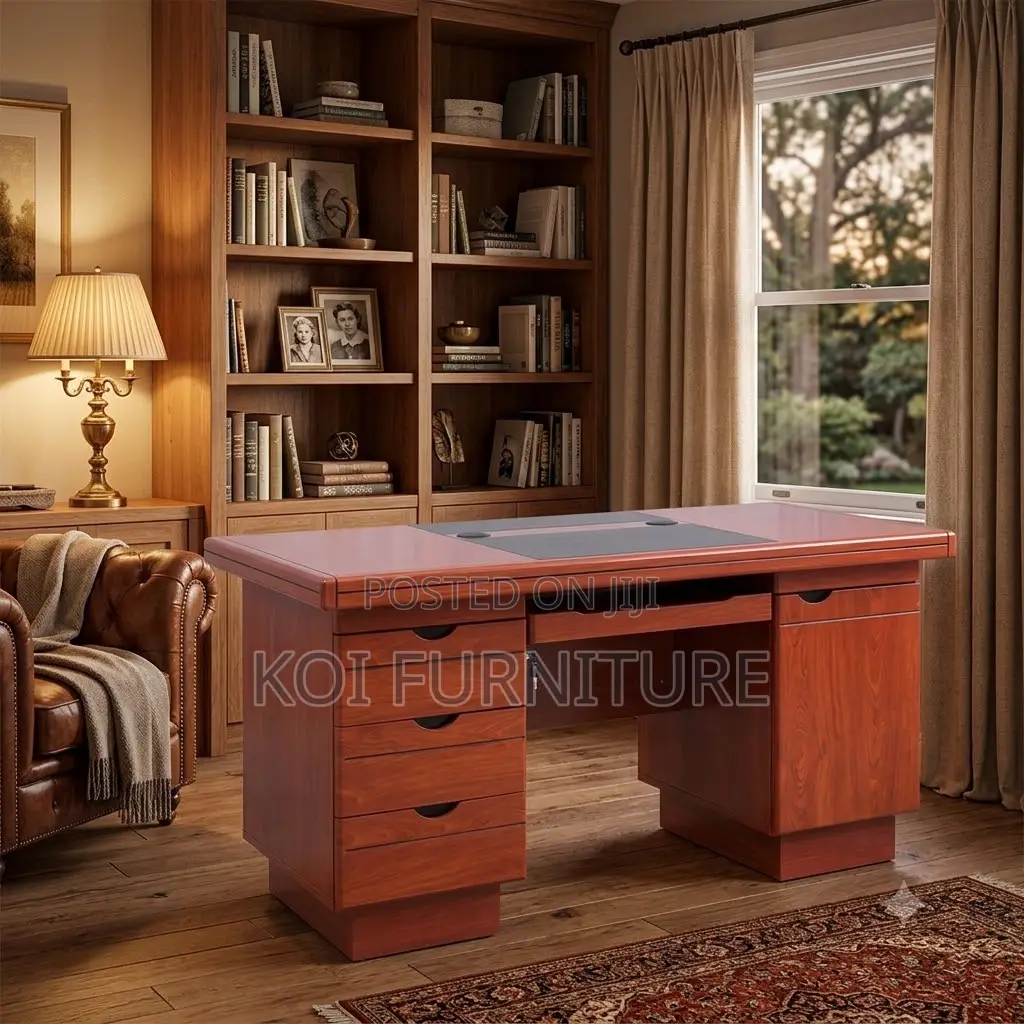 Office Desk; 1.2 Meters Supremacy Executive Mahogany Home Office Desks