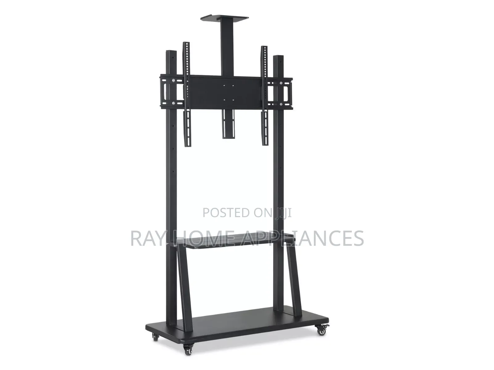 Mobile Tv Trolley Stand With Wall Mount Fits 32-75 Inches Tv