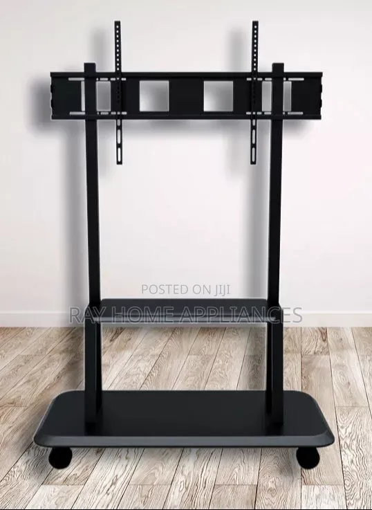 Mobile Tv Trolley Stand With Wall Mount Fits 32-75 Inches Tv
