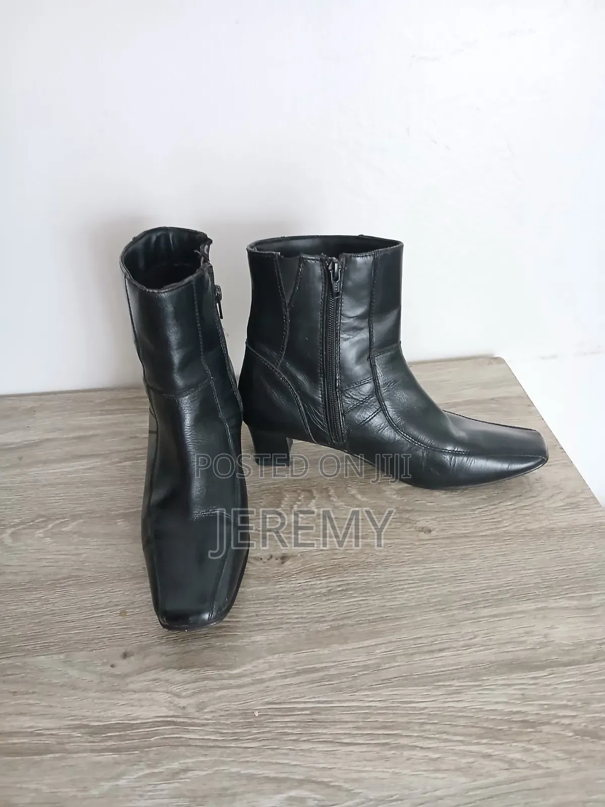 Stylish Black Heel Boots
