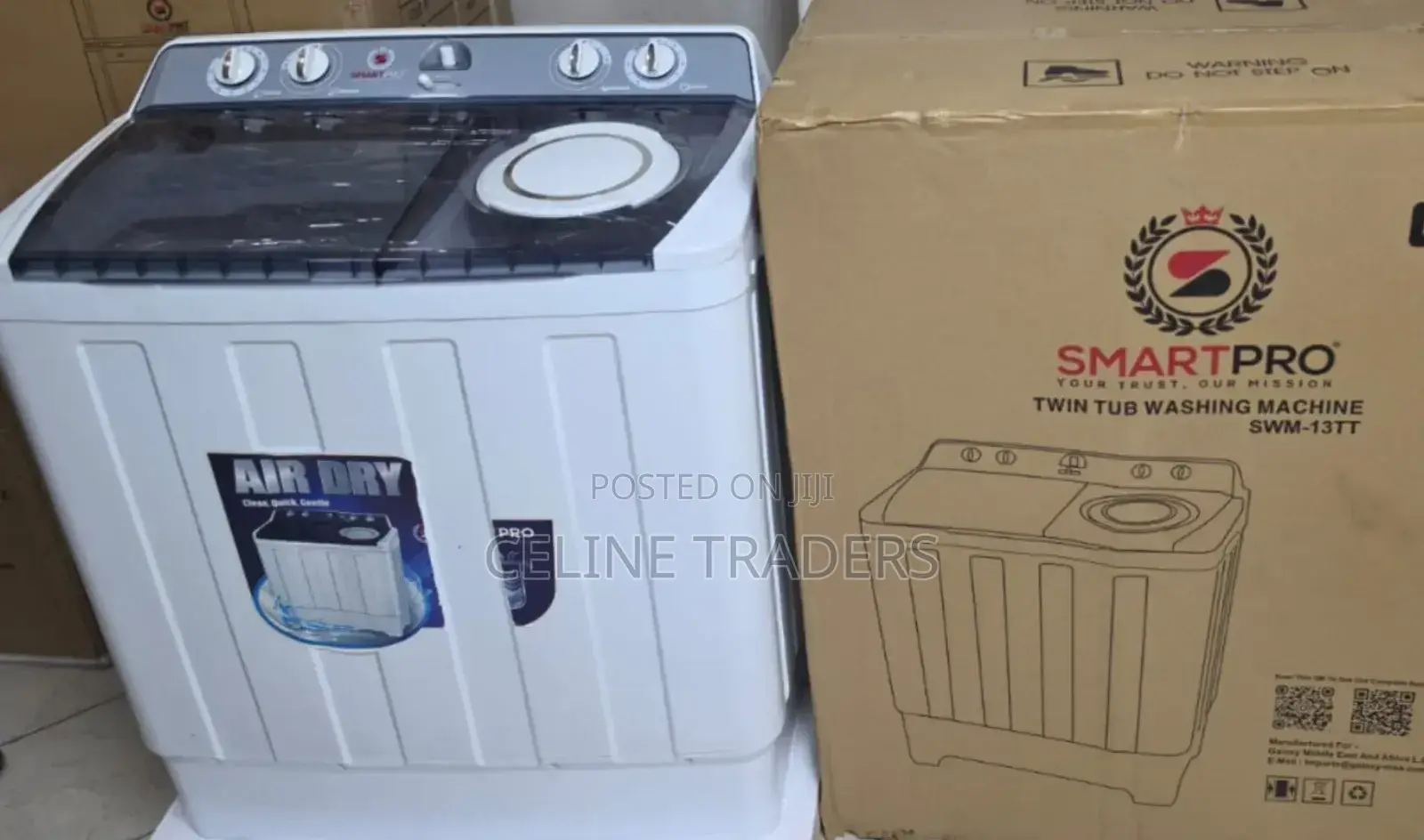 Smart Pro Twin Tub 13kg Washing Machinetop Load